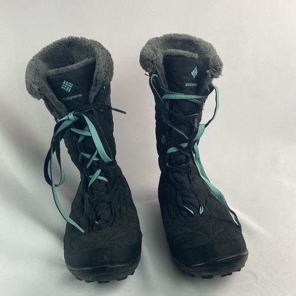 Columbia black quilted fleece lined waterproof boots 7 - Picture 2 of 8